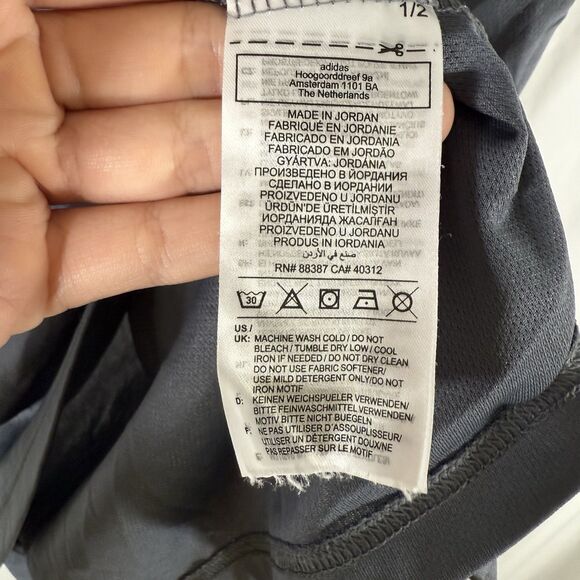 Adidas Sporting KC Shirt Men's Large Grey Short Sleeve Crewneck Athletic - Picture 8 of 11